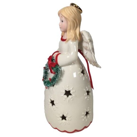 LENOX MERRY & LIGHT Christmas Angel Figurine Sculpture - NEW in BOX - LIGHTS UP! - Picture 5 of 16